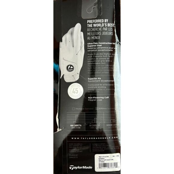 Men's TaylorMade Tour Preferred Cadet Left Golf Glove, Size M/L-NIB - Picture 5 of 5